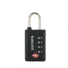 Decent 4-Cijferig TSA-Combinatislot Black