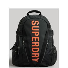 Superdry Mountain Tarp Backpack Black Bold Orange