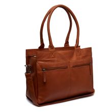 Chesterfield Elody Leren Shopper Luiertas Cognac