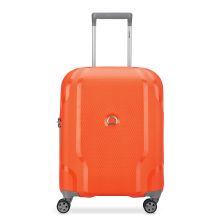 Bagageonline Delsey Clavel 4 Wheel Slim Handbagage Trolley 55 cm Orange aanbieding
