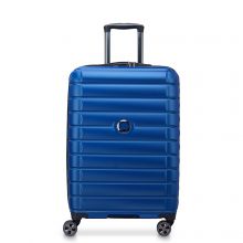 Delsey Shadow 5.0 4 Wheel Medium Trolley 66 cm Expandable Blue