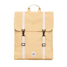 Lefrik Handy Backpack 15" Printed Vichy Mustard