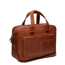 Chesterfield Singapore Laptoptas 15" Schoudertas Cognac