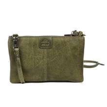 Bear Design Calisto Pelle Clutch Schoudertas Green