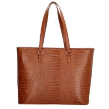 Charm London Midwood Shopper 15.6" Croco Cognac