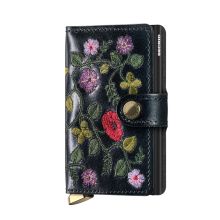 Secrid Premium Mini Wallet Portemonnee Stitch Floral Black