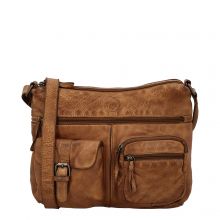 Hide & Stitches Paint Rock Schoudertas Cognac