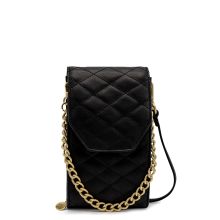 MOSZ Telefoontasje Quilted Black Light Gold
