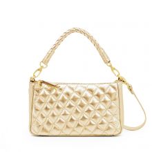 MOSZ Coco S Crossbody Quilted Gold Dull Light Gold