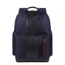 Piquadro Brief 2 Fast-check Laptop Backpack Dark Blue