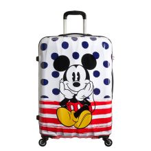 American Tourister Disney Legends Spinner 75 Mickey Blue Dots