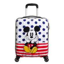 American Tourister Disney Legends Spinner 55 Mickey Blue Dots 