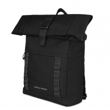 Lyle & Scott Ripstop Rolltop Backpack Jet Black