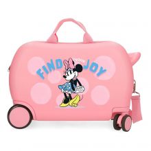 Minnie Find Your Joy Rolling Suitcase 4 Wheels 45 cm Pink