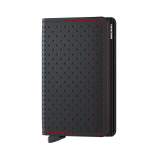 Secrid Slim Wallet Portemonnee Perforated Black-Red