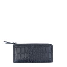 LouLou Essentiels SLB HZ Vintage Croco RFID Wallet Black