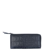 LouLou Essentiels SLB HZ Vintage Croco RFID Wallet Black