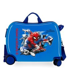 Disney Rolling Suitcase 4 Wheels Spiderman Blue