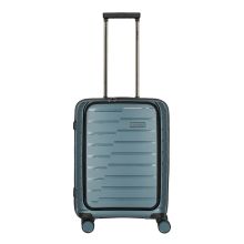 Travelite Air Base 4 Wiel Trolley S Laptop Front Pocket Ice Blue Metallic