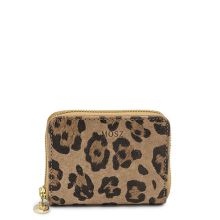MOSZ Portemonnee Sophie Cheeta Brown Shiny Light Gold