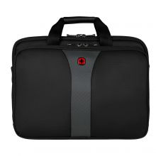 Wenger Legacy Triple Gusset Laptop Brief 17 Inch Black / Grey