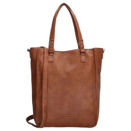 Zuidelijk Reis Vriendin Enrico Benetti Lily Shopper Laptop Tas 17" Cognac