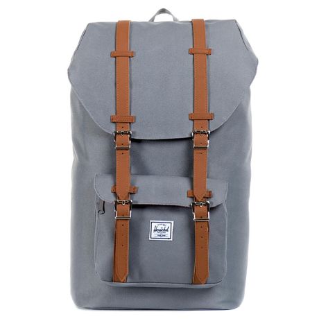 Herschel little america deals grey tan