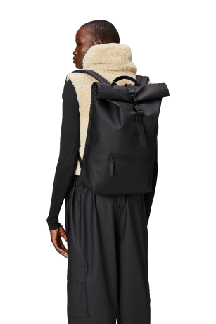 Rains Rolltop 16 Rucksack Black