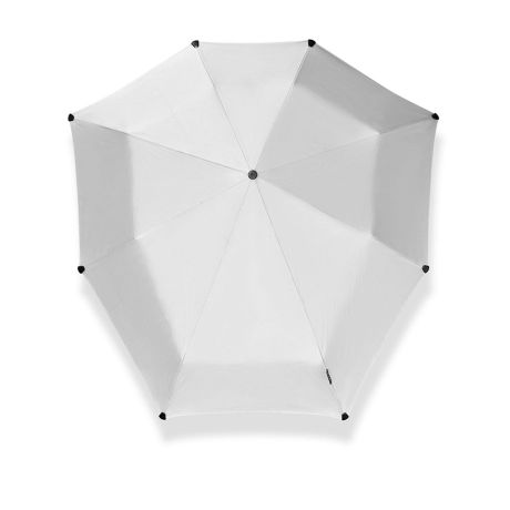 Lodge Latijns Tekstschrijver Senz Senz Mini Foldable Storm Paraplu Shiny Silver