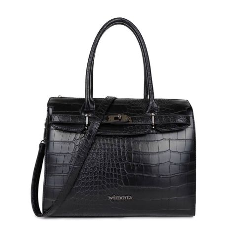 Handtas croco zwart 2025