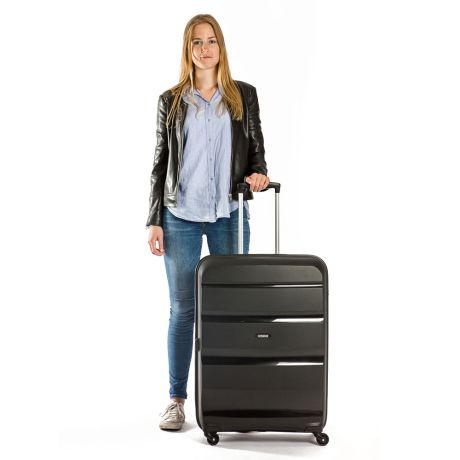 Tolk Meerdere Kolibrie American Tourister Bon Air Spinner L Black