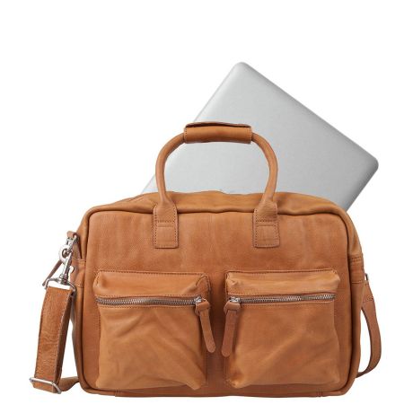 Heer Lijkt op zomer Cowboysbag The College Bag Schoudertas 1380 Tobacco