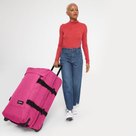 Componist functie heroïne Eastpak Tranverz M Trolley Pink Escape TSA