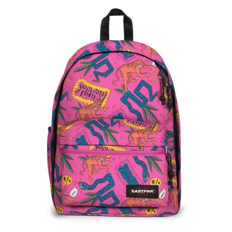 Morse code de eerste Golven Eastpak Office Zippl'r Rugzak Comic Pink