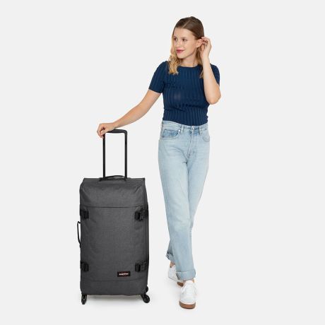 Wordt erger binnenvallen Begin Eastpak Trans4 L Trolley Black Denim TSA