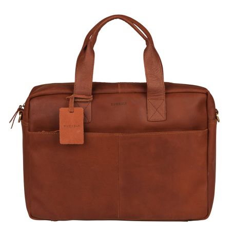 tragedie verfrommeld mild Burkely Vintage River Worker 15.6" Laptop Bag Cognac