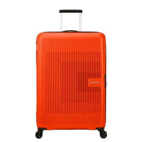 Installatie Veroveraar kloon American Tourister Aerostep Spinner 77 Expandable Bright Orange