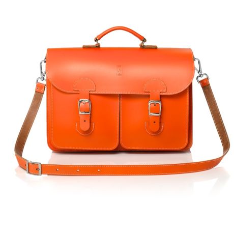 concert zuiverheid Beschikbaar OldSchool Bags Schooltas Extra Large Oranje