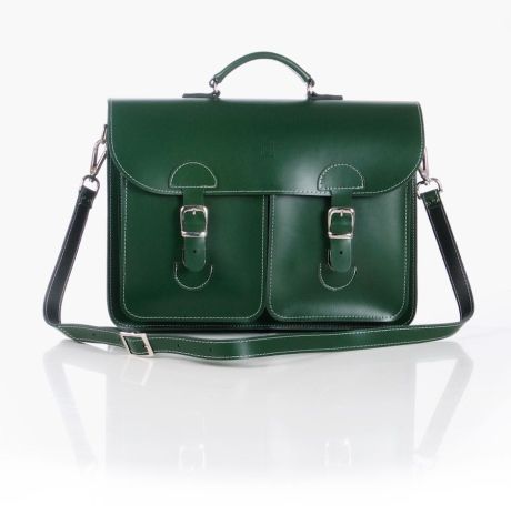 OldSchool Bags Schooltas Extra Racing Green