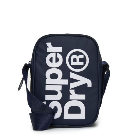 Onderscheid onwettig suspensie Superdry Side Bag Black Navy