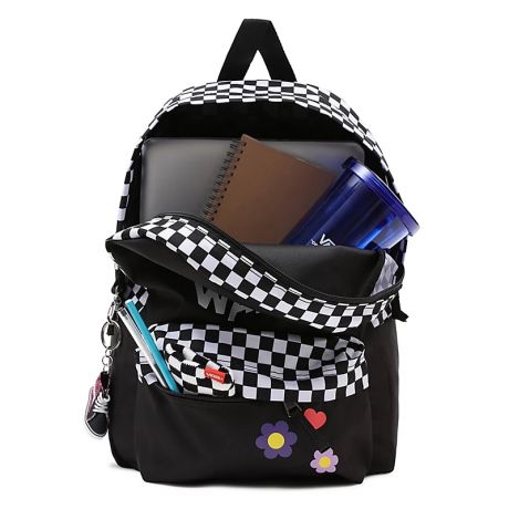 Vans Realm Kids Girls Rugzak Black Maize