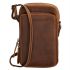 Hide & Stitches Japura Telefoontasje Voorvak Cognac