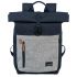 Travelite Basics Rollup Backpack Navy/Grey