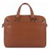 Piquadro Black Square Computer Portfolio Briefcase 2 Dividers Tobacco