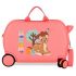 Bami Rolling Suitcase 4 Wheels 45 cm Coral
