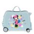 Disney Rolling Suitcase 4 Wheels Minnie Mouse Love Blue
