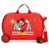Mickey Mountains Rolling Suitcase 4 Wheels 45 cm Red