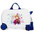 Frozen Sparkle Like Magic Rolling Suitcase 4 Wheels 45 cm White