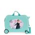 Disney Rolling Suitcase 4 Wheels Frozen Arendelle Light Green