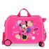 Disney Rolling Suitcase 4 Wheels Minnie Mouse Love Pink